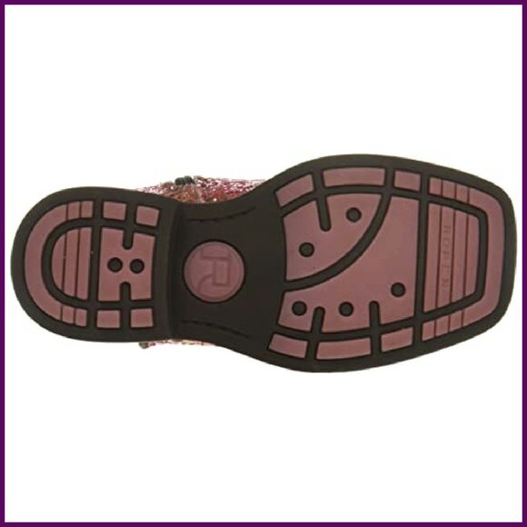 Girls Mid Calf Western Boots with Glitter Design and Side Zipper - Picture 5 of 8